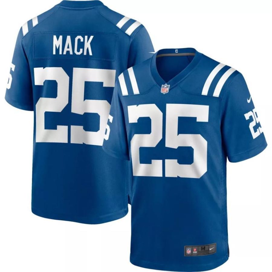 Nike Men's Indianapolis Colts Marlon Mack #25 Blue Game Jersey