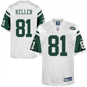 Reebok Dustin Keller New York Jets Replica Jersey - White