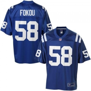 Pro Line Men's Indianapolis Colts Moise Fokou Team Color Jersey