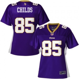 Pro Line Women's Minnesota Vikings Greg Childs Team Color Jersey