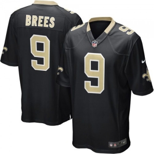 Nike Drew Brees New Orleans Saints Game Jersey - Black