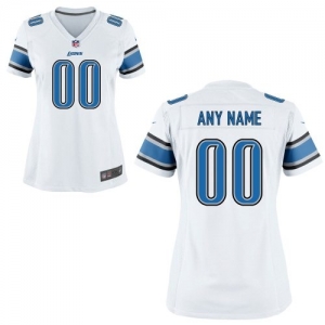 Nike Women's Detroit Lions Customized White Game Jersey