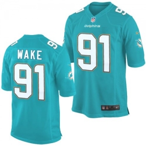 Nike Cameron Wake Miami Dolphins Youth Game Jersey - Aqua