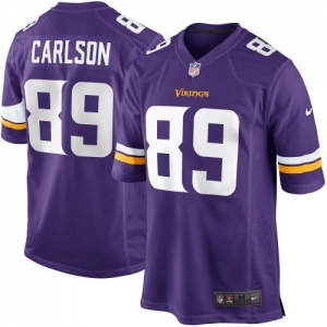 Nike John Carlson Minnesota Vikings New 2013 Game Jersey - Purpl