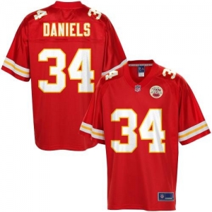 Pro Line Men's Kansas City Chiefs Travis Daniels Team Color Jers