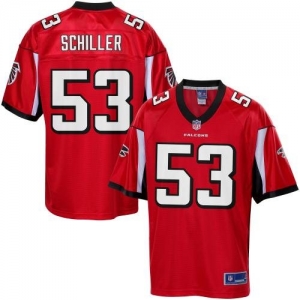 Pro Line Men's Atlanta Falcons Pat Schiller Team Color Jersey