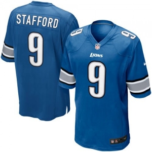 Nike Matt Stafford Detroit Lions Game Jersey - Light Blue