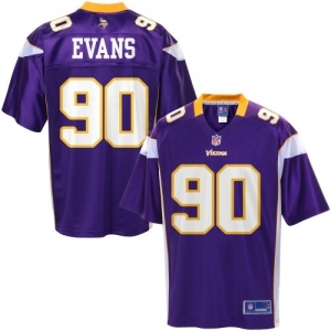 Pro Line Men's Minnesota Vikings Fred Evans Team Color Jersey