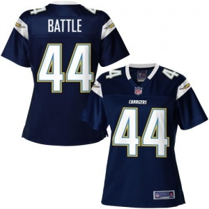 Pro Line Women's San Diego Chargers Jackie Battle Team Color Jer