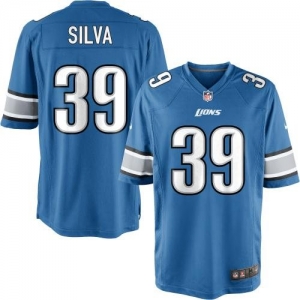 Nike Youth Detroit Lions Ricardo Silva Team Color Game Jersey