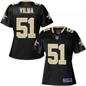 Pro Line Women's New Orleans Saints Jonathan Vilma Team Color Je