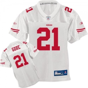 Reebok NFL Equipment San Francisco 49ers #21 Frank Gore Youth Wh