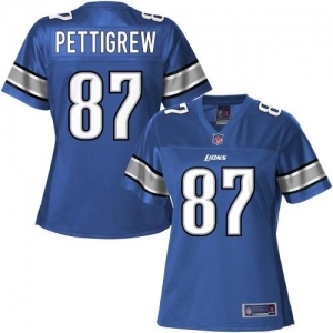 Pro Line Women's Detroit Lions Brandon Pettigrew Team Color Jers