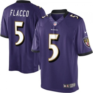 Nike Joe Flacco Baltimore Ravens Youth The Limited Jersey - Purp