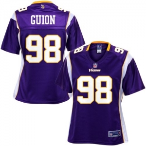 Pro Line Women's Minnesota Vikings Letroy Guion Team Color Jerse