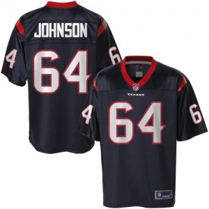 Pro Line Men's Houston Texans Delano Johnson Team Color Jersey