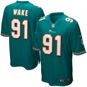 Nike Cameron Wake Miami Dolphins Youth Game Jersey - Aqua -