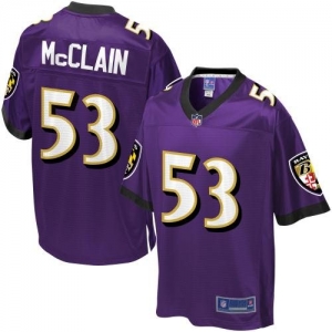 Pro Line Men's Baltimore Ravens Jameel McClain Team Color Jersey