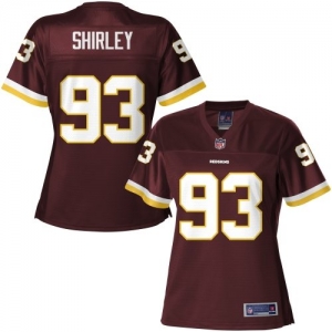 Pro Line Women's Washington Redskins Jason Shirley Team Color Je