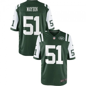 Nike Aaron Maybin New York Jets Youth Game Jersey - Green/White