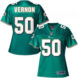 Pro Line Women's Miami Dolphins Olivier Vernon Team Color Jersey