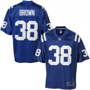 Pro Line Men's Indianapolis Colts Sergio Brown Team Color Jersey