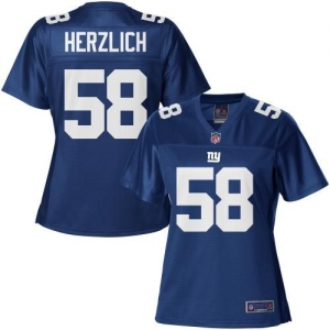 Pro Line Women's New York Giants Mark Herzlich Team Color Jersey