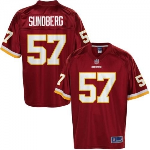 Pro Line Men's Washington Redskins Nick Sundberg Team Color Jers