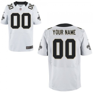 Nike New Orleans Saints Customized Elite Jersey - White