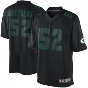 Nike Clay Matthews Green Bay Packers Impact Twill Jersey - Black