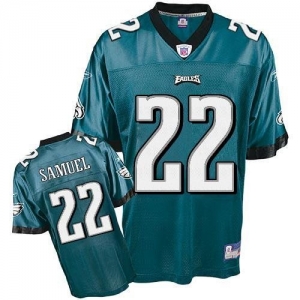 Reebok NFL Equipment Philadelphia Eagles #22 Asante Samuel Green