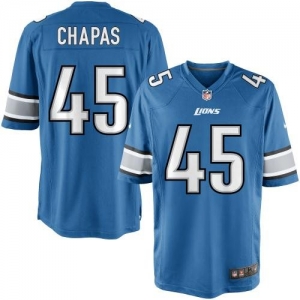 Nike Youth Detroit Lions Shaun Chapas Team Color Game Jersey