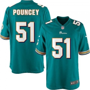 Nike Mike Pouncey Miami Dolphins Youth Game Jersey - Aqua