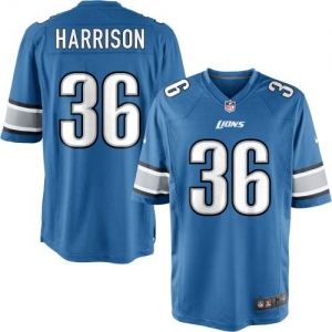 Nike Youth Detroit Lions Jerome Harrison Team Color Game Jersey