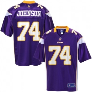 Pro Line Men's Minnesota Vikings Charlie Johnson Team Color Jers