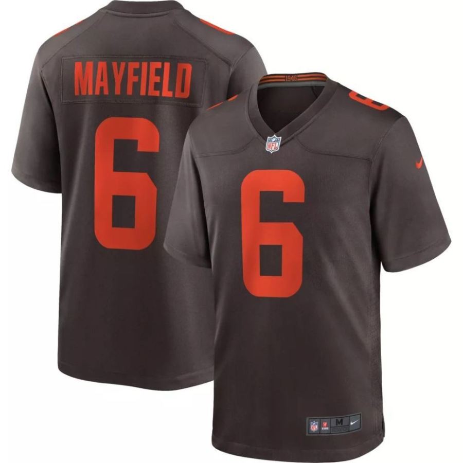 Nike Men's Cleveland Browns Baker Mayfield #6 Brown Game Jersey