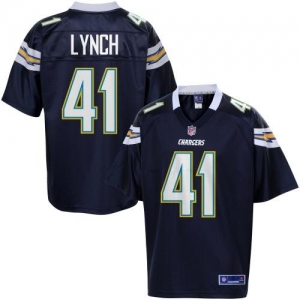 Pro Line Men's San Diego Chargers Corey Lynch Team Color Jersey