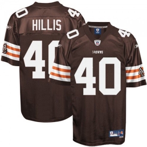 Reebok Peyton Hillis Cleveland Browns Premier Tackle Twill Jerse