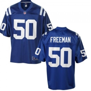 Pro Line Men's Indianapolis Colts Jerrell Freeman Team Color Jer