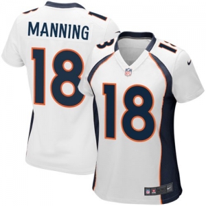 Nike Peyton Manning Denver Broncos Women's Game Jersey - White