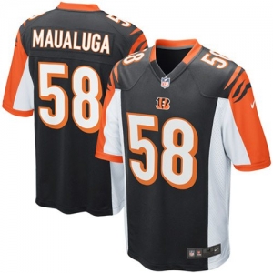 Nike Rey Maualuga Cincinnati Bengals Youth Game Jersey - Black