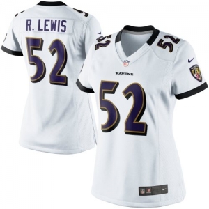 Nike Ray Lewis Baltimore Ravens Women's Game Jersey - White