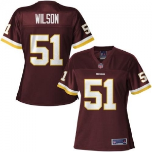 Pro Line Women's Washington Redskins Chris Wilson Team Color Jer