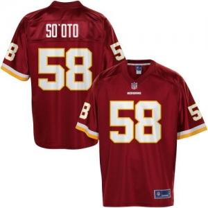 Pro Line Men's Washington Redskins Vic So'Oto Team Color Jersey