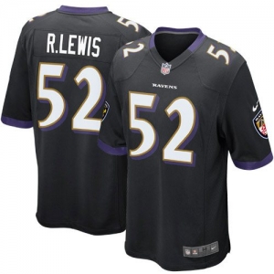 Nike Ray Lewis Baltimore Ravens Youth Game Jersey - Black