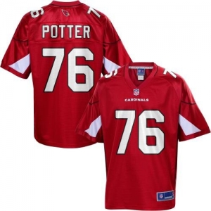 Pro Line Men's Arizona Cardinals Nate Potter Team Color Jersey