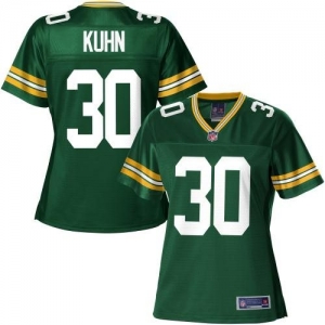 Pro Line Women's Green Bay Packers John Kuhn Team Color Jersey