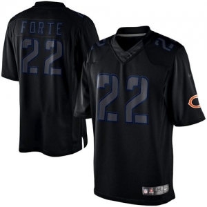 Nike Matt Forte Chicago Bears Impact Twill Jersey - Black