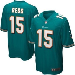 Men's Nike Miami Dolphins Davone Bess Game Jersey