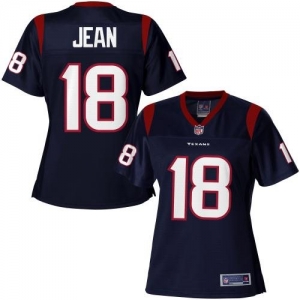 Pro Line Women's Houston Texans Lestar Jean Team Color Jersey